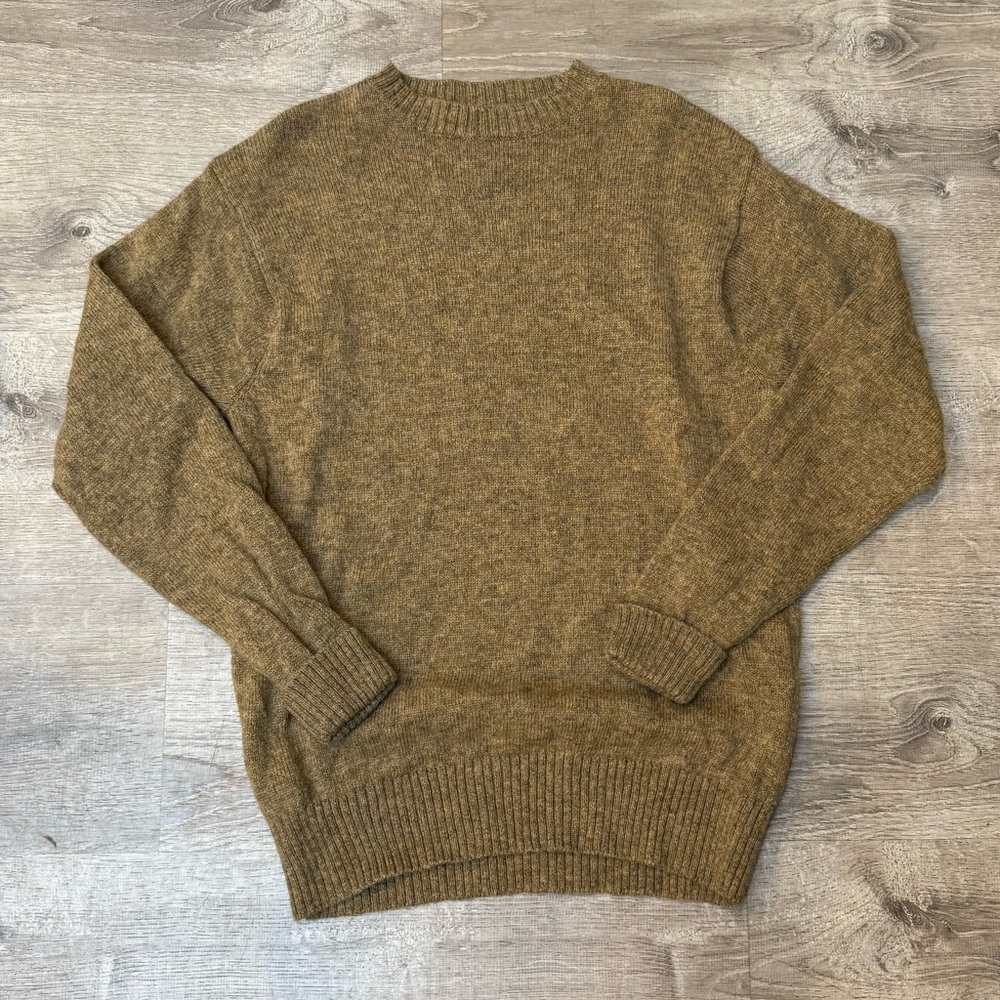 Men's 100% Shetland Wool Sweater Large